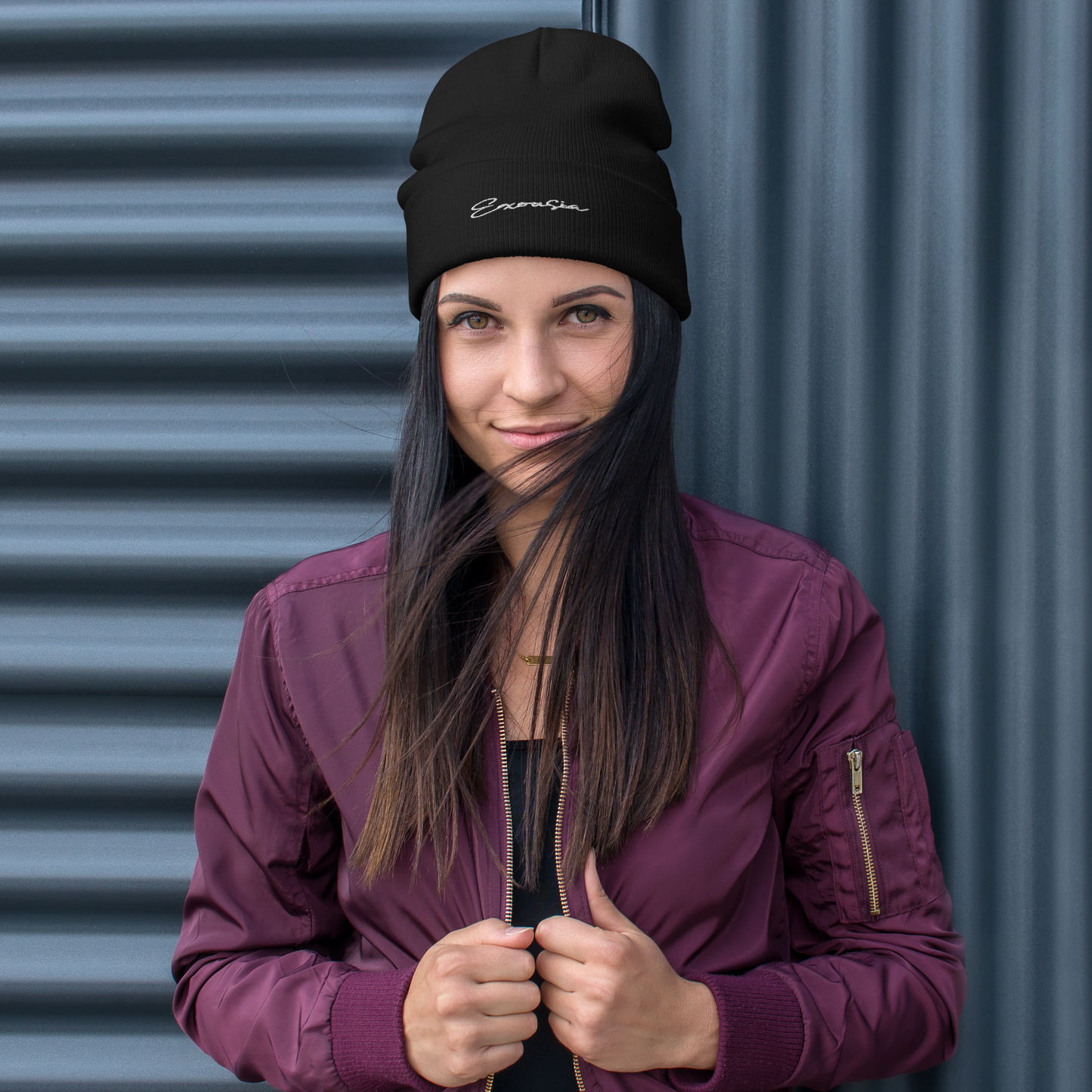 Exousia Embroidered Beanie