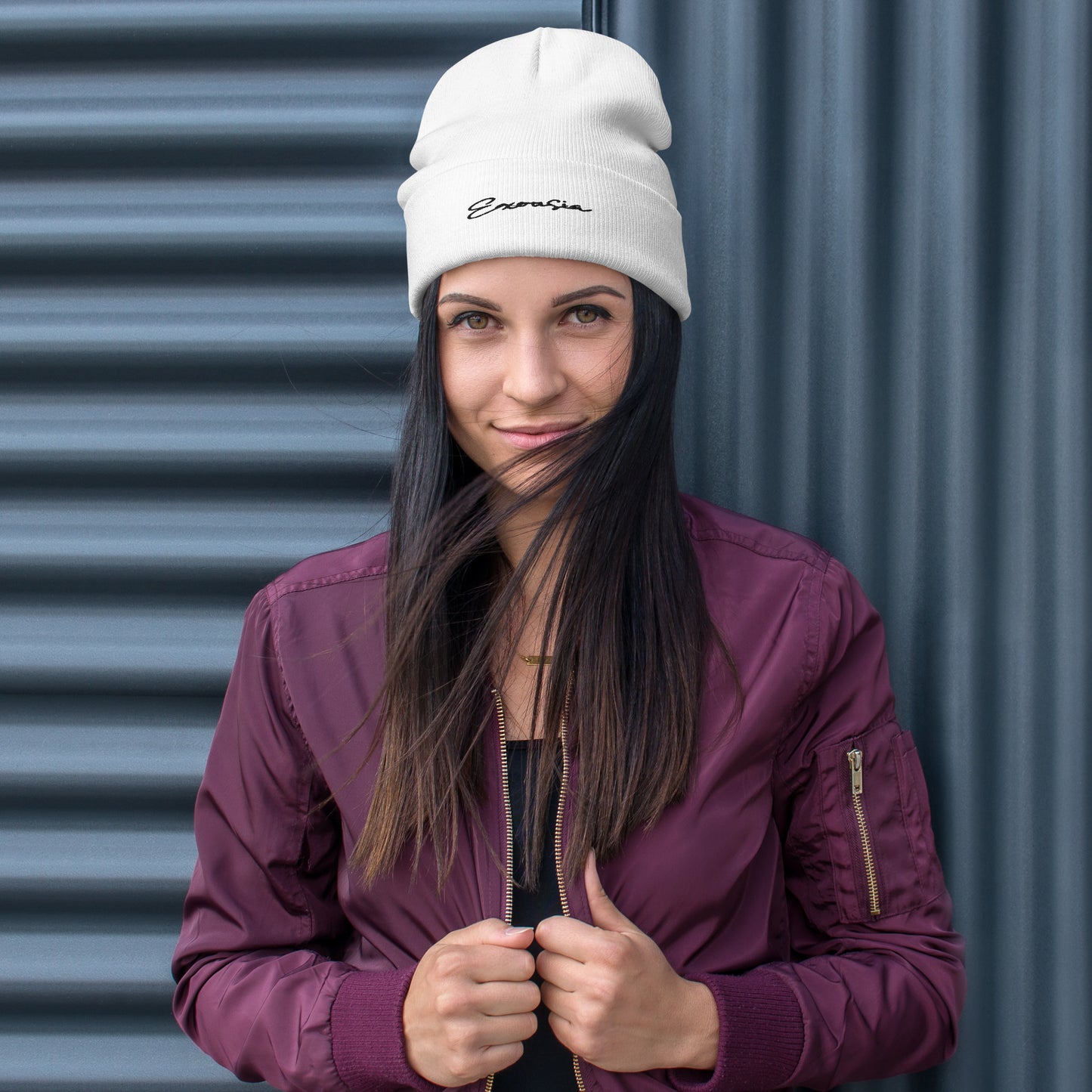 Exousia Embroidered Beanie